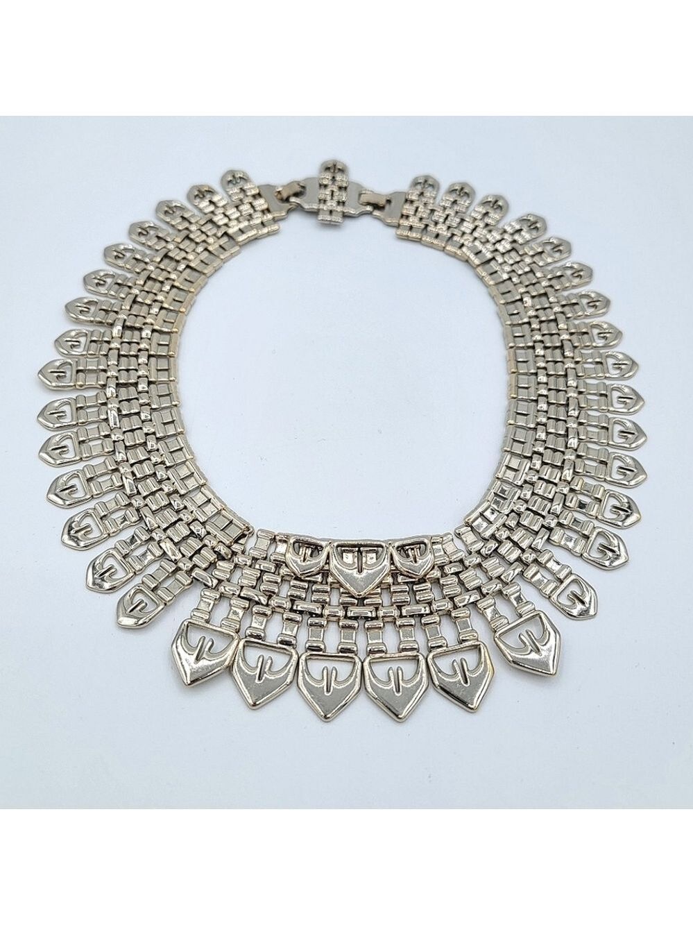 Stella & Dot Fatima Elegant Silvertone Necklace